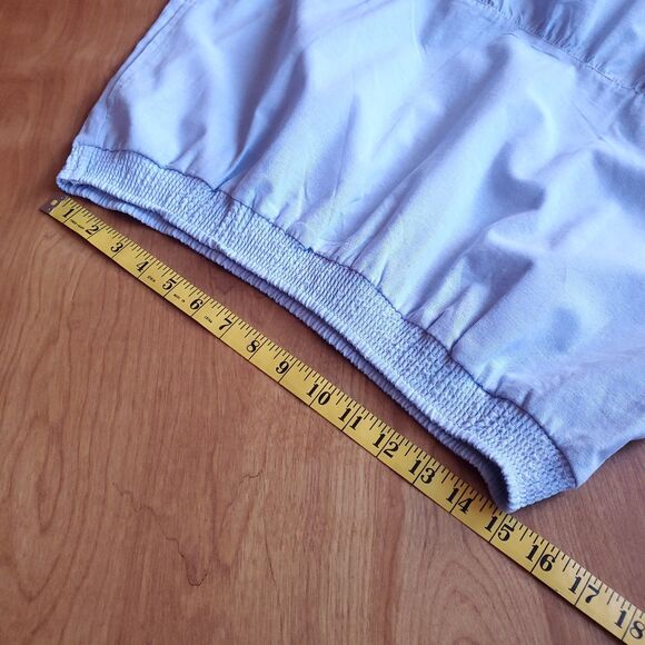 NEW Light Blue Tiered Pull On Skirt Sz L Midi or Maxi Cotton Lightweight Pockets - Picture 7 of 9